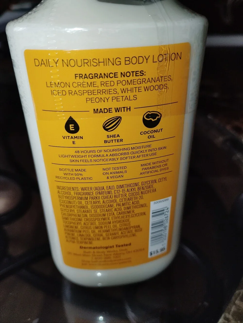 Bath & Body Works Lemon Pomegranate Cream Lotion - White, Yellow, Pink Sealed
